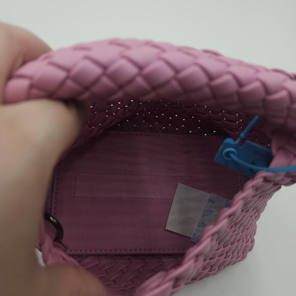 JINMANXUE Small Hand Woven Shoulder Crossbody Bag in Mauve - Picture 12 of 12